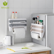 Load image into Gallery viewer, Kitchen Plastic Refrigerator Cling Film Storage Cutting Rack