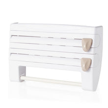 Load image into Gallery viewer, Kitchen Plastic Refrigerator Cling Film Storage Cutting Rack